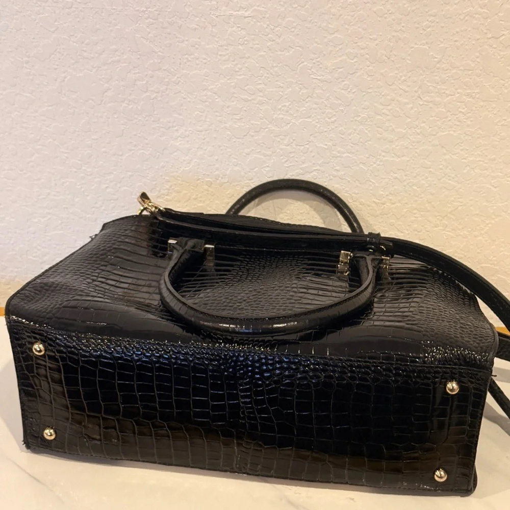 Brahmin‎ Black and Cream Satchel